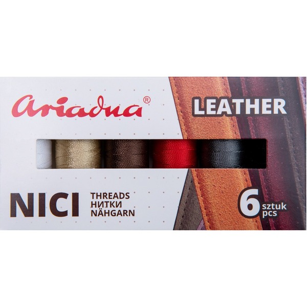 Набір ниток Zestaw Leather, Tytan 60E/120 м 6х1 (1111)