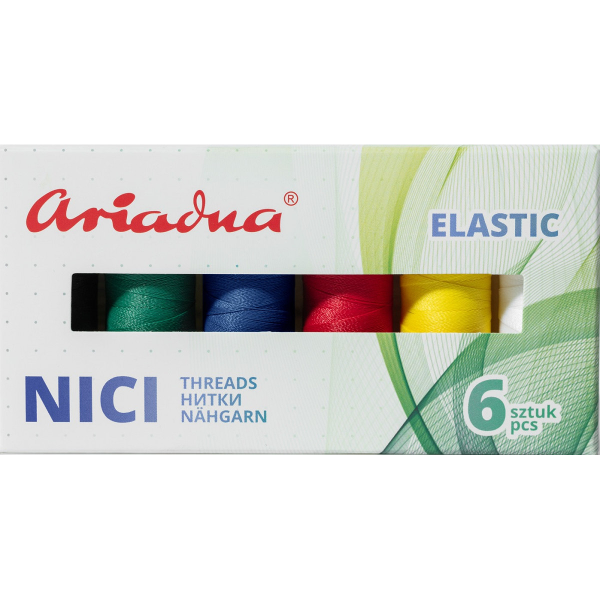 Набір ниток ELASTIC SPORT Artyn Flex 120/180m, 6 кол (1111)