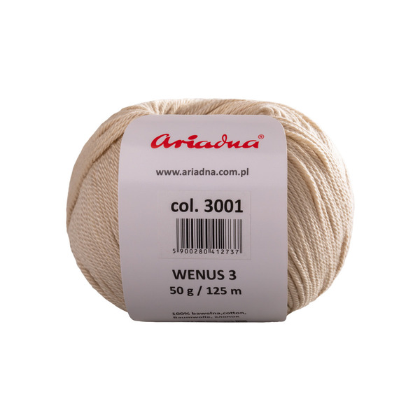 Нитки Wenus 3  50g (3001). Фото 3