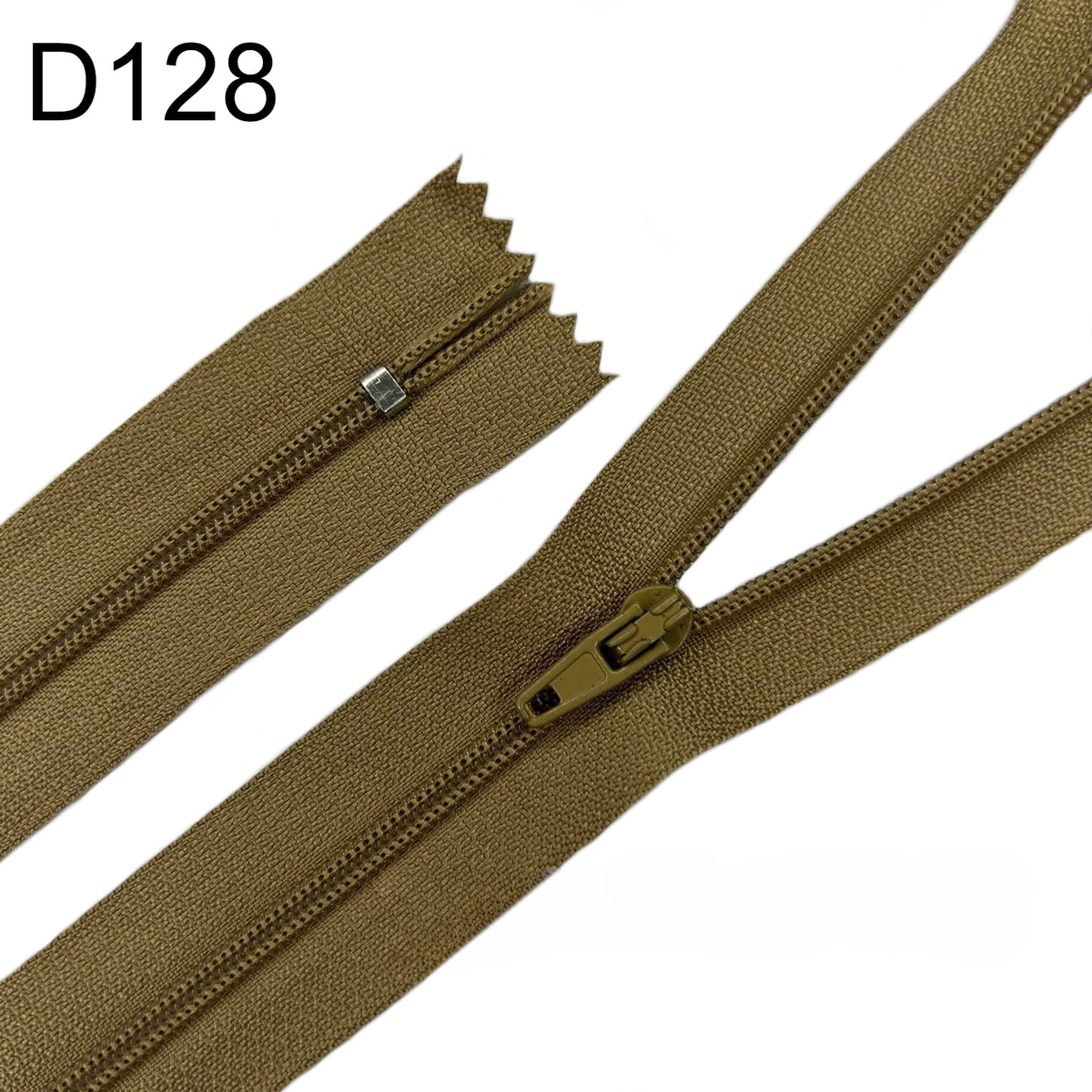 Замок не роздільний Т 3, 20 см, Zipper (бежевий 128)