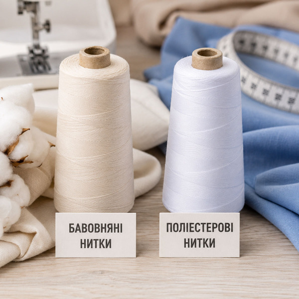 Бавовняні нитки чи поліестерові: що краще для різних виробів