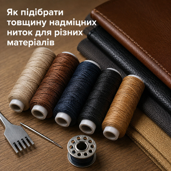 Як підібрати товщину надміцних ниток для різних матеріалів